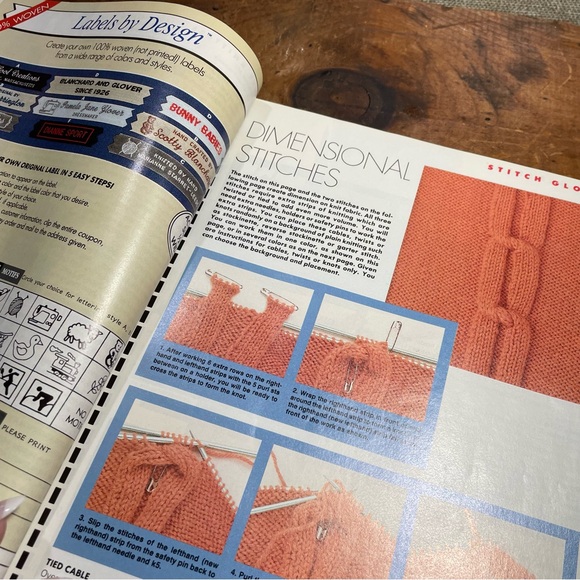 1990 Vogue knitting instructional reference book vintage - Picture 7 of 10